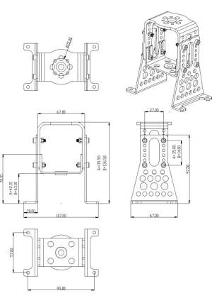 Hacker Motorträger Alu A40/A50 komplett - 15726618 Abb.1