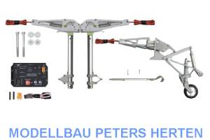 D-Power Phoenix elektrisches Einziehfahrwerk 2-Bein 90° bis 12kg - PHER201 Abb. 1