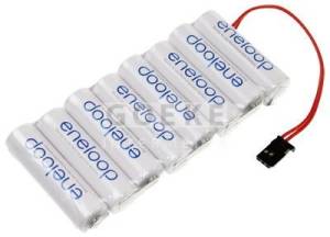 Sanyo eneloop HR-3UTGA-2000 Senderakku Stecksystem: passend für Futaba-Servo - 124361 Abb. 1