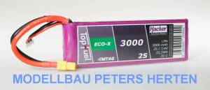 TopFuel LiPo 20C ECO-X 3000mAh 2S MTAG Abb.1