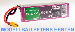 Hacker TF LiPo 20C ECO-X 5400mAh 5S Competition MTAG Abb.1