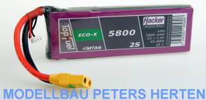 TopFuel LiPo 20C ECO-X 5800mAh 2S MTAG Abb.1