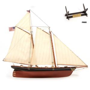 krick occre Yachtmodell America - America’s Cup Yacht Standmodellbausatz 1:75 - oc12014 Abb. 1
