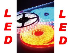 LED Leuchtstreifen in blau, weiß, gelb, rot, grün