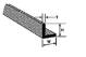 Krick A-12 Winkelprofil ABS 9,5x9,5x600mm (3) - 190008 Abb. 1