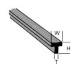 Krick T-3 T-Profil ABS 2,4x2,4x375mm (8) - 190083 Abb. 1
