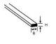 Krick MS-116 Vierkantstab 0,3x4x250mm (10) - 190717 Abb. 1