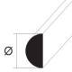 Krick MR-80 Halbrundstab 2x250mm (10) - 190882 Abb. 1