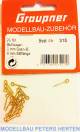 Graupner Stiftöse 2 mm Ösen-Ø, 8 mm Stiftlänge VE20 - 315 Abb. 1