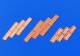Krick Kupferplatten geprägt 5x15mm 100Stk - 60805 - 1