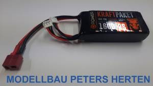 KRAFTPAKET 1600 2S LIPO 7,4 V 35/70C - T-Stecker