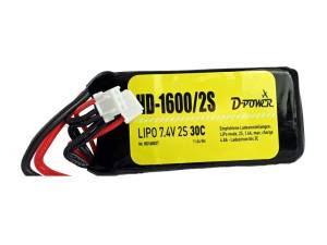 D-Power HD-1600 2S Lipo (7,4V) 30C - 220-HD16002T Abb. 1