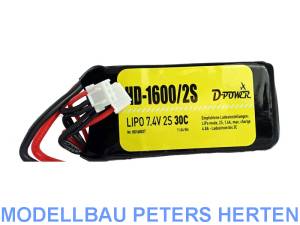 HD-1600 2S Lipo (7,4V) 30C - XT-60 Stecker