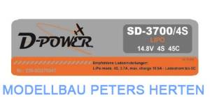 D-Power SD-3700 4S Lipo (14,8V) 45C - mit T-Stecker    - SD37004T  abb 1