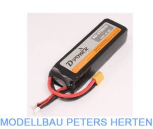 D-Power SD-3700 4S Lipo (14,8V) 45C - mit XT-Stecker  - SD37004XT  abb 1