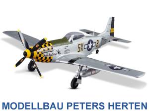 D-Power DERBEE P-51D Mustang Warbird PNP gelb - 75cm - DB003PG Abb. 1
