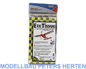 Krick EZE Tissue Bespannpapier schwarz/gelb kariert (3 Bögen) - 44150 Abb. 1