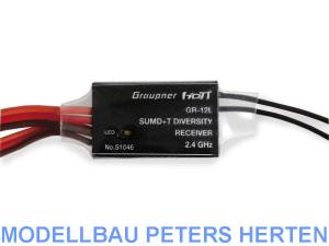 D-Power Graupner GR-12L SUMD+T 2 Antennen 2.4 GHz Empfänger - S1051 Abb. 1
