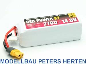 LiPo Akku RED POWER XT 2700 - 14,8V