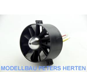 WeMoTec Midi Fan100 evo Impeller / Hacker E50M 3D, komplett fertig montiert, feingewuchtet und harmonisch abgestimmt - MDE100 E50M 3D Abb. 1