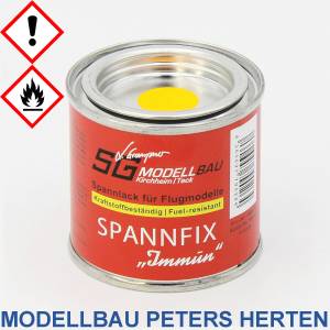 SG Modellbau Spannfix Immun gelb, kraftstoffbeständig 100 ml - 1408.4 Abb. 1