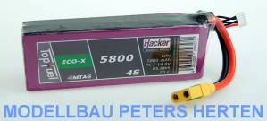 Hacker TopFuel LiPo 20C ECO-X 5800mAh 4S MTAG Abb. 1