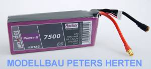 Hacker TopFuel LiPo 35C Power-X 7500mAh 6S MTAG Abb. 1