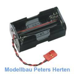 Robbe Bec-Batteriebox Batteriehalterung offen für 4 Mignon Zellen mit BEC Stecker - F1338 Abb. 1